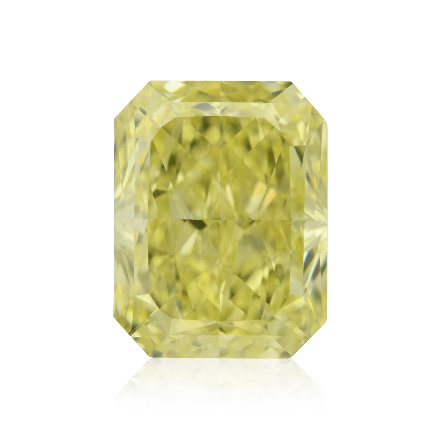 0.70 Carat Fancy Intense Yellow Radiant Diamond VVS1 GIA