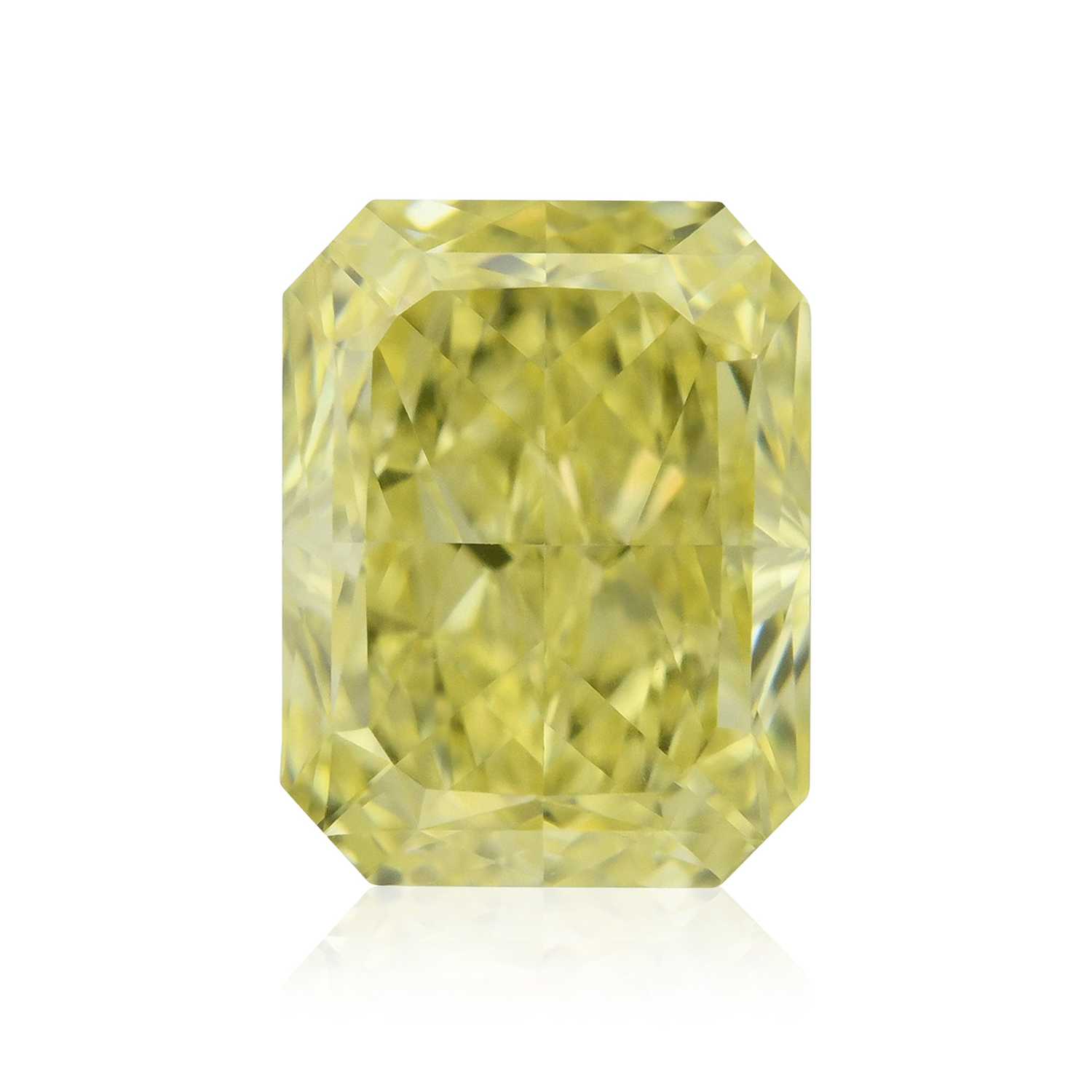 0.70 Carat Fancy Intense Yellow Radiant Diamond VVS1 GIA