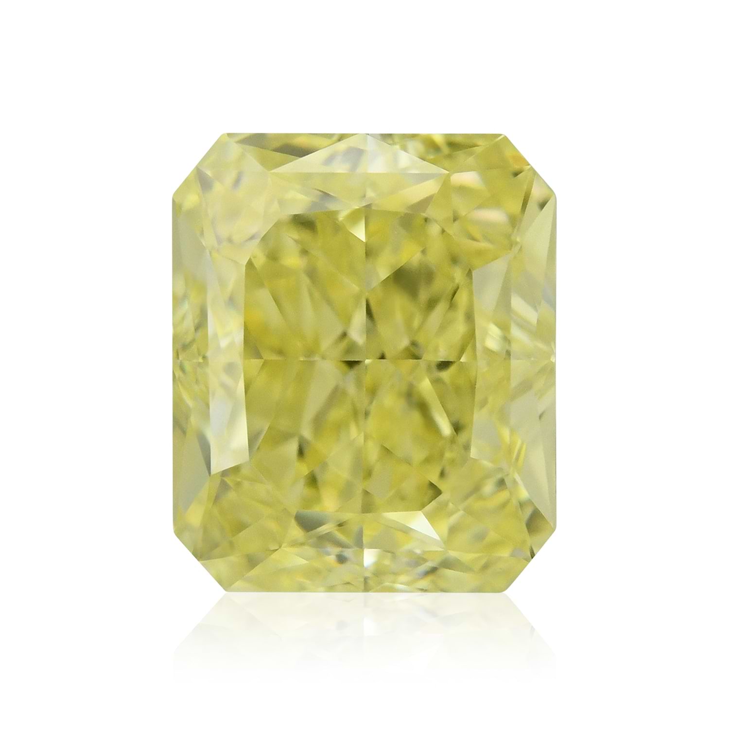 0.67 Carat Fancy Intense Yellow Radiant Diamond VS1 GIA