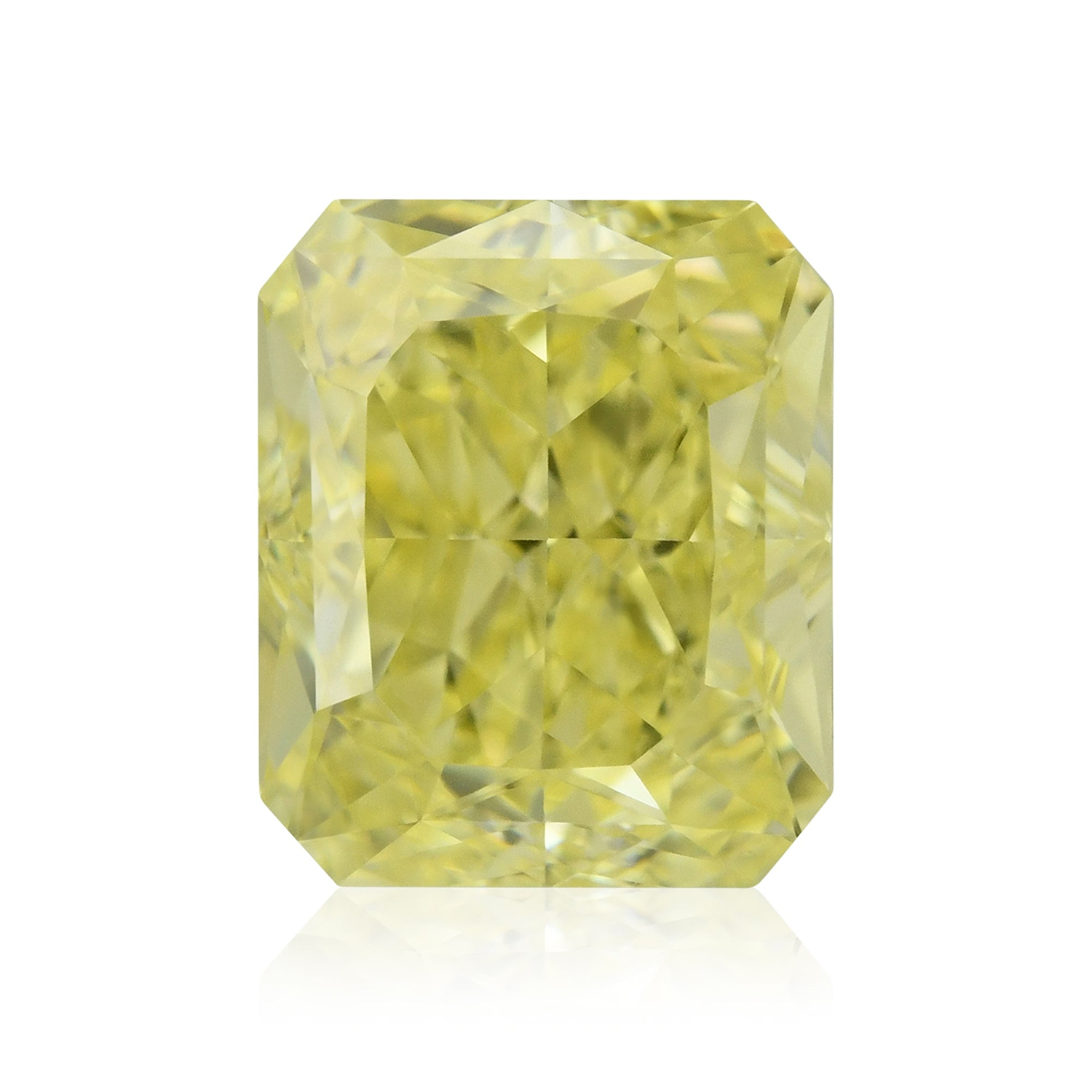 0.67 Carat Fancy Intense Yellow Radiant Diamond VS1 GIA
