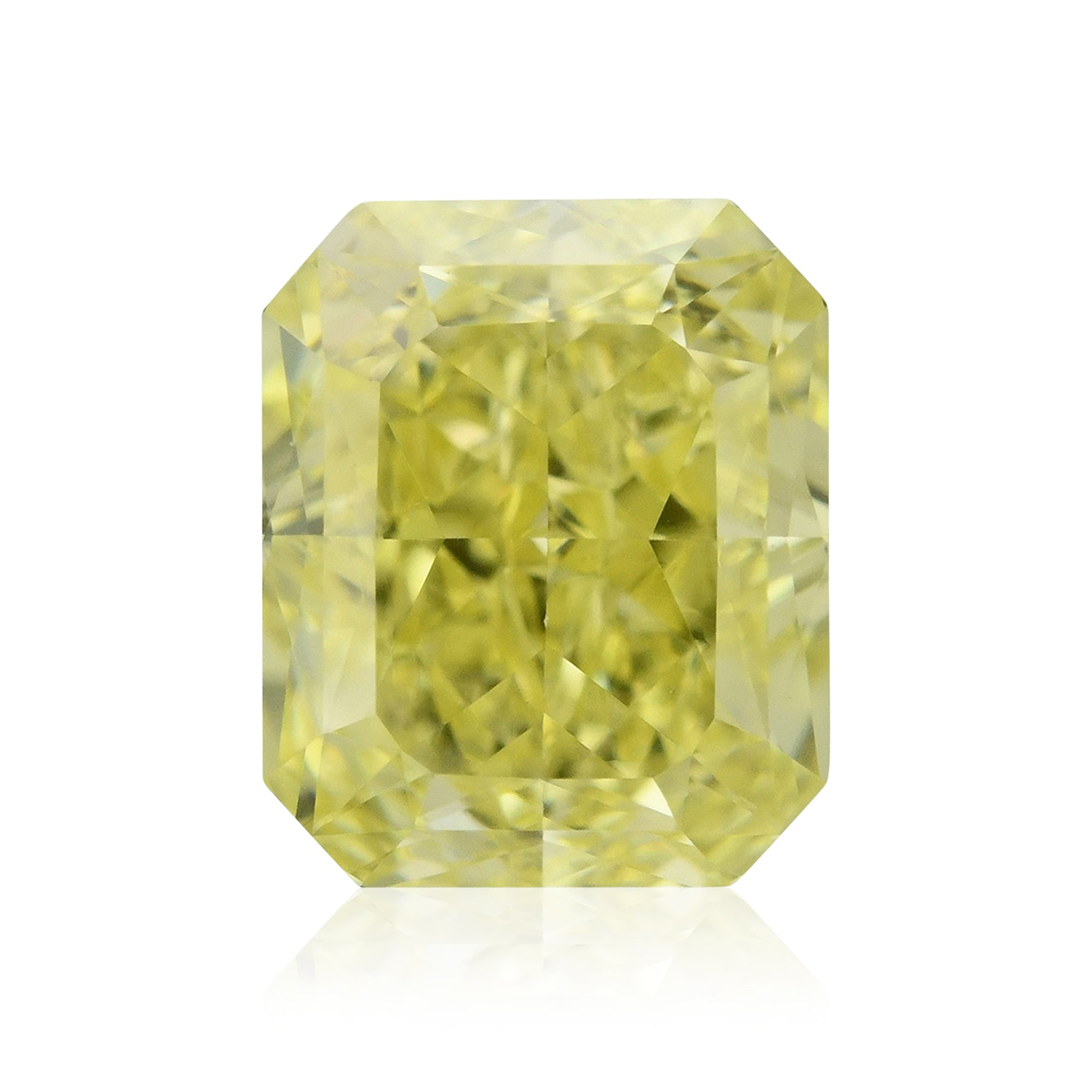 0.61 Carat Fancy Intense Yellow Radiant Diamond VS1 GIA