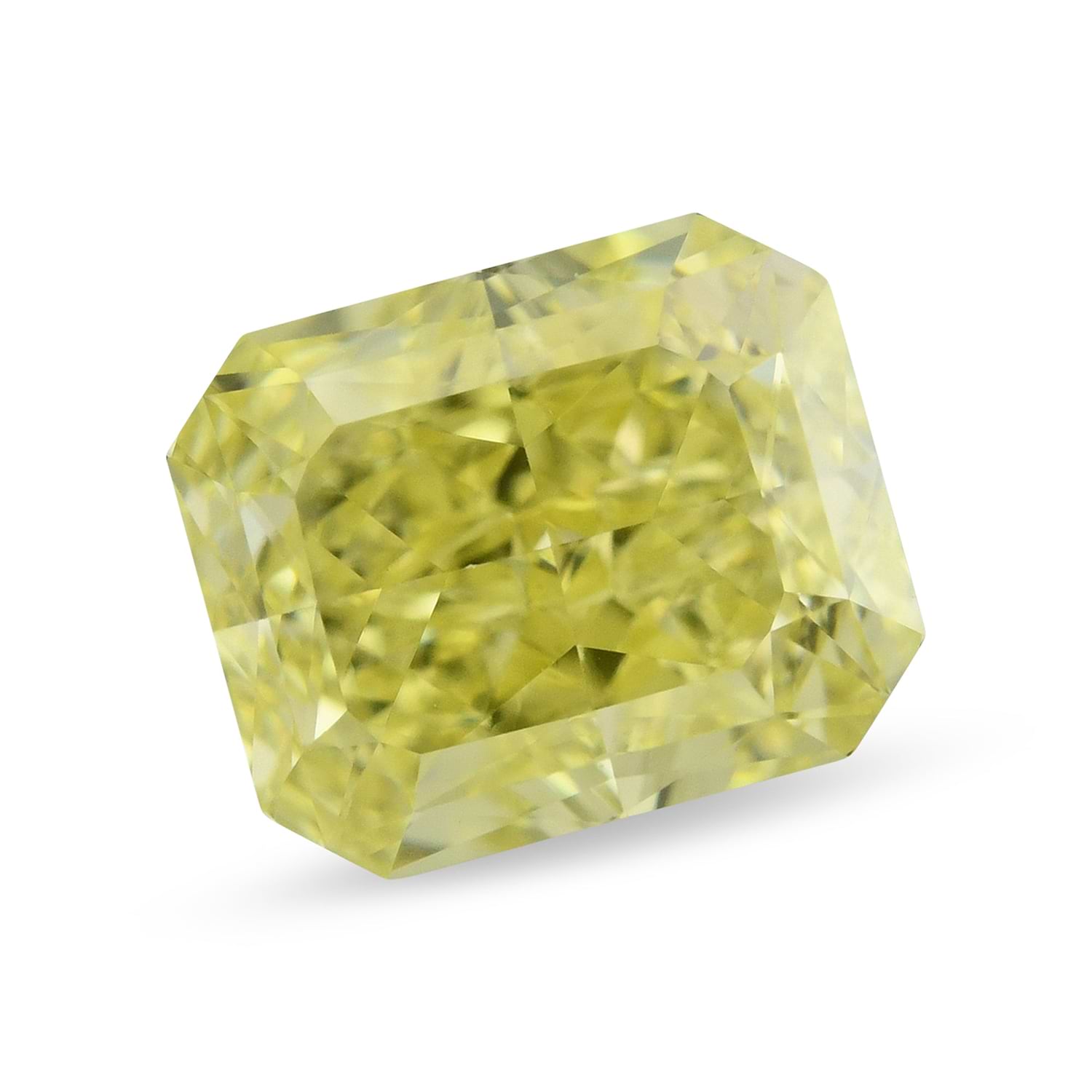 0.61 Carat Fancy Intense Yellow Radiant Diamond VS1 GIA