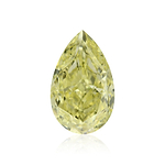 0.71 Carat Fancy Yellow Pear Diamond VS1 GIA