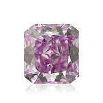 0.27 Carat Fancy Intense Pink Purple Radiant Diamond SI2 GIA