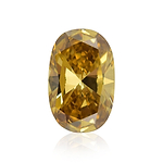 1.50 Carat Fancy Deep Brown Yellow Cushion Diamond VS1 GIA