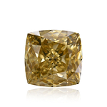 0.73 Carat Fancy Brown Yellow Cushion Diamond VS2 GIA