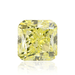 0.47 Carat Fancy Intense Yellow Cushion Diamond SI1 IGI