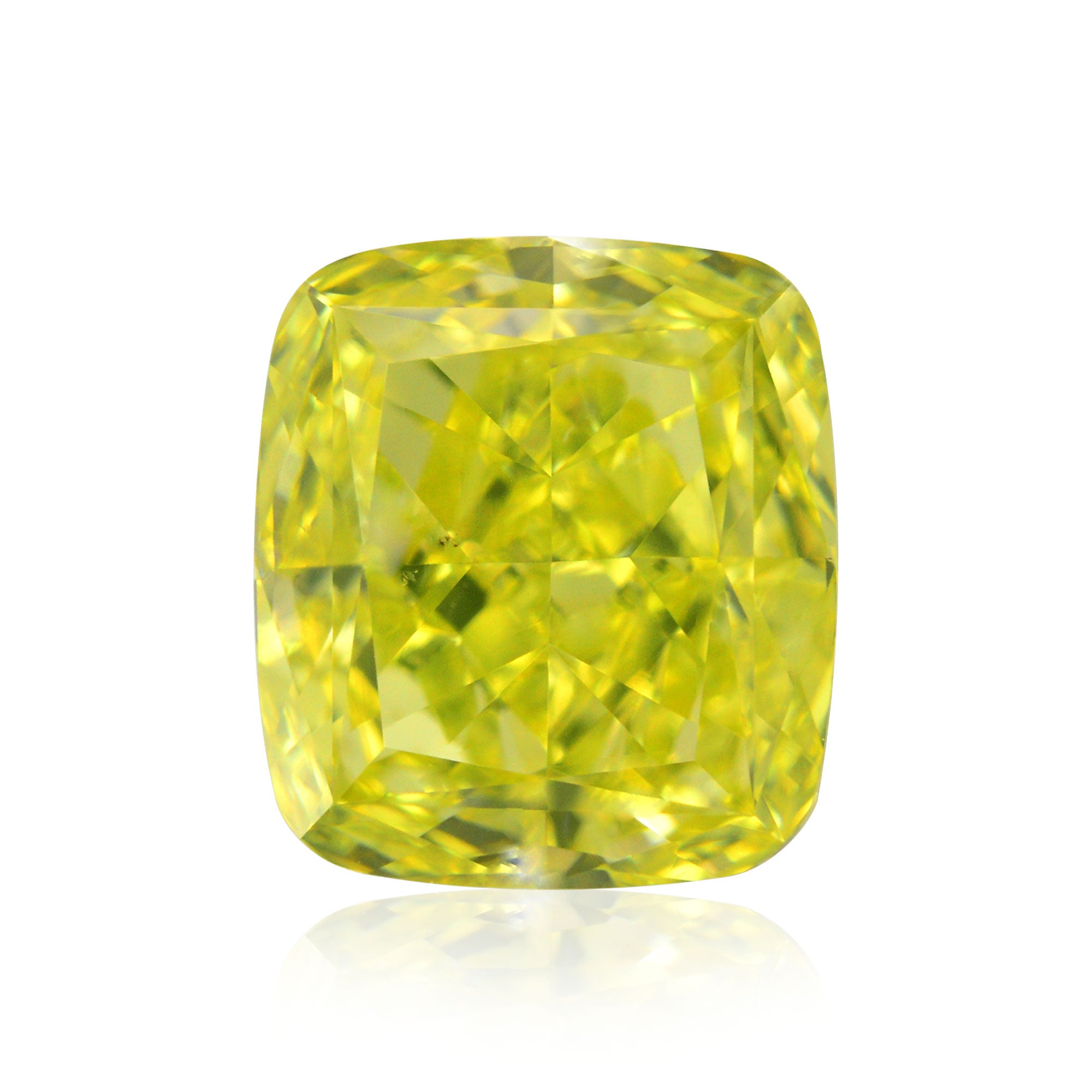 0.20 Carat Fancy Vivid Yellow Radiant Diamond (VS2) | LEIBISH