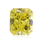 0.46 Carat Fancy Intense Yellow Radiant Diamond SI1 GIA