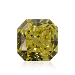 0.50 Carat Fancy Intense Yellow Radiant Diamond SI1 GIA