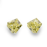 0.72 Carat Fancy Yellow Trapezoid Diamonds (VS1)