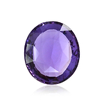 3.07 Carat Purple  Oval Sapphire GIC