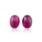 3.45 Carat Red  Oval Ruby