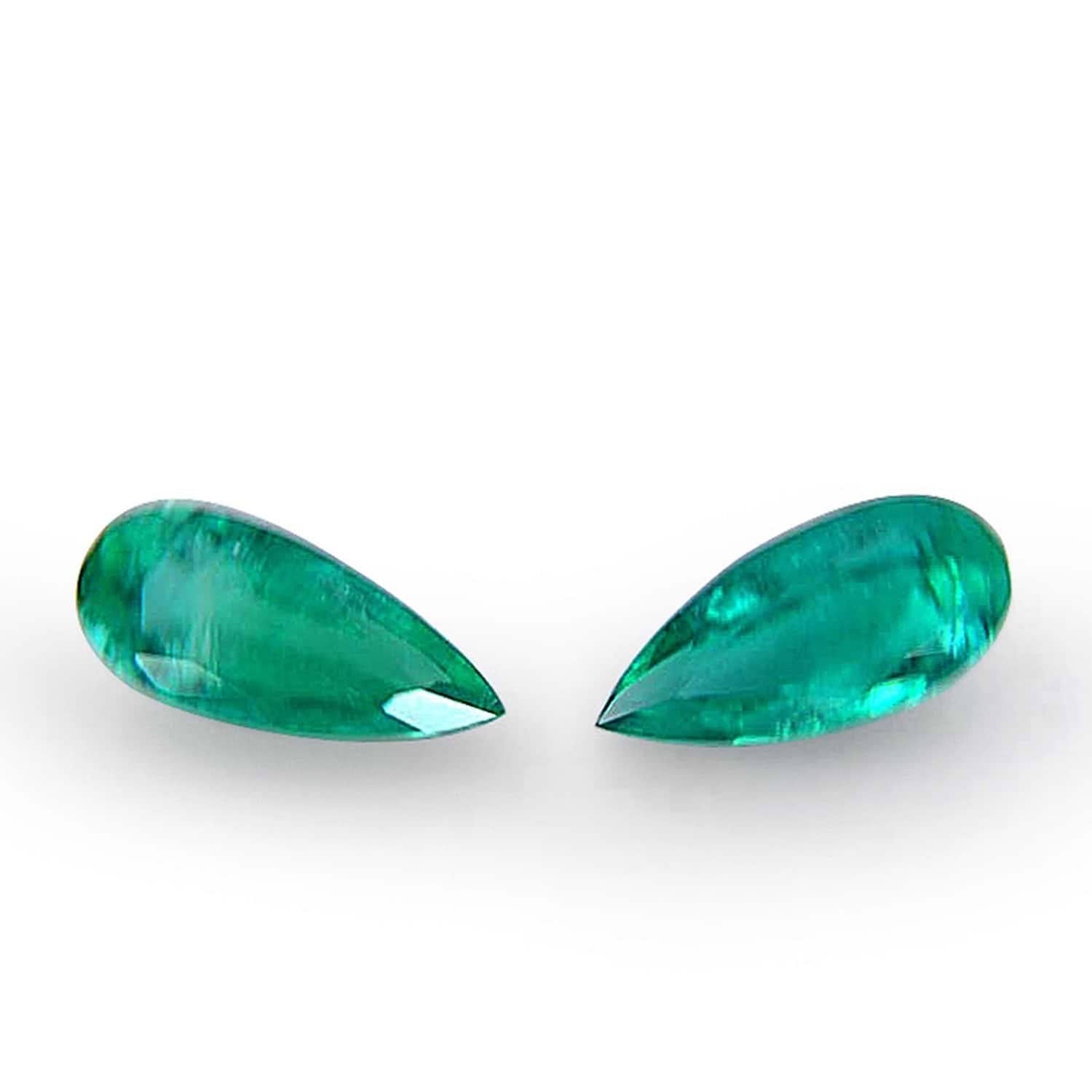5.67 Carat Green COLOMBIAN Pear Emerald CD