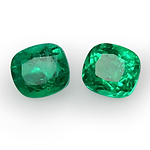 4.16 Carat Green COLOMBIAN Cushion Emerald CD