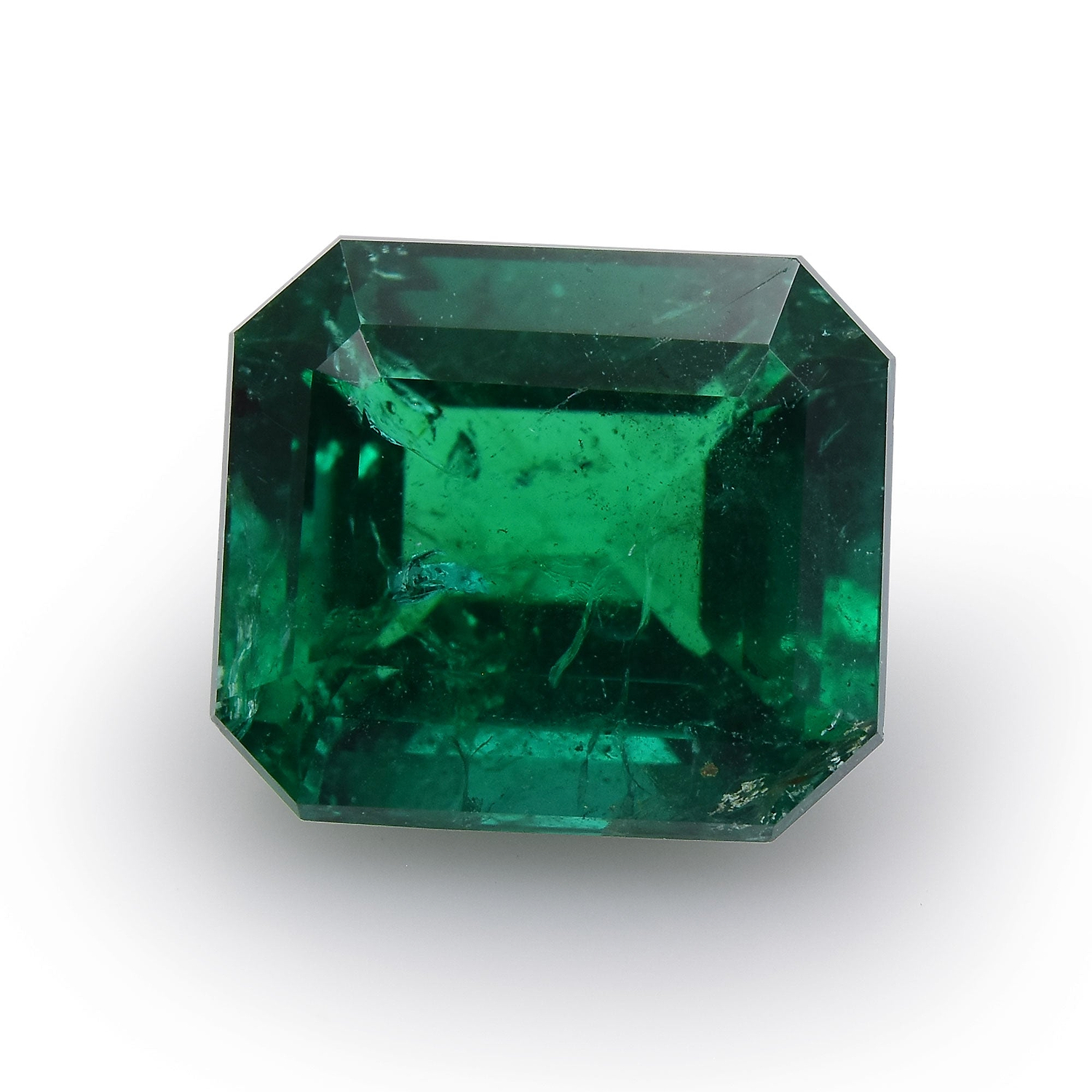 4.26 Carat Green ZAMBIAN Radiant Emerald GWLAB