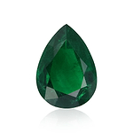 5.16 Carat Green  Pear Emerald GWLAB