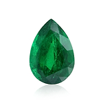 4.44 Carat Green ZAMBIAN Pear Emerald GWLAB