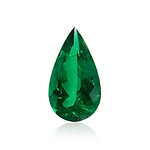 3.35 Carat Green COLOMBIAN Pear Emerald GRS