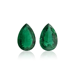 4.48 Carat Green  Pear Emerald