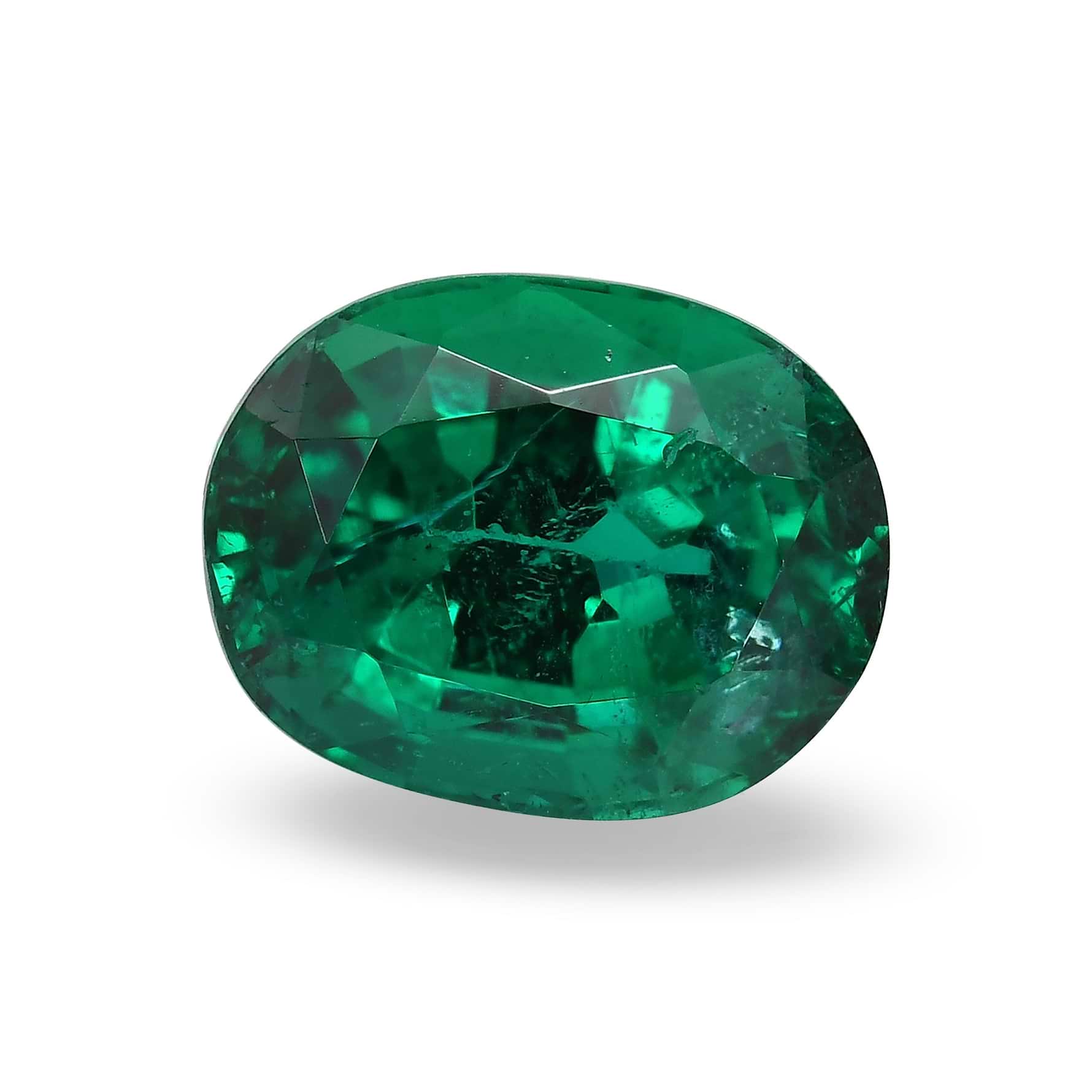 3.88 Carat Green ZAMBIAN Oval Emerald