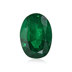 5.96 Carat Green ZAMBIAN Oval Emerald