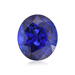 3.54 Carat Blue  Oval Sapphire CD