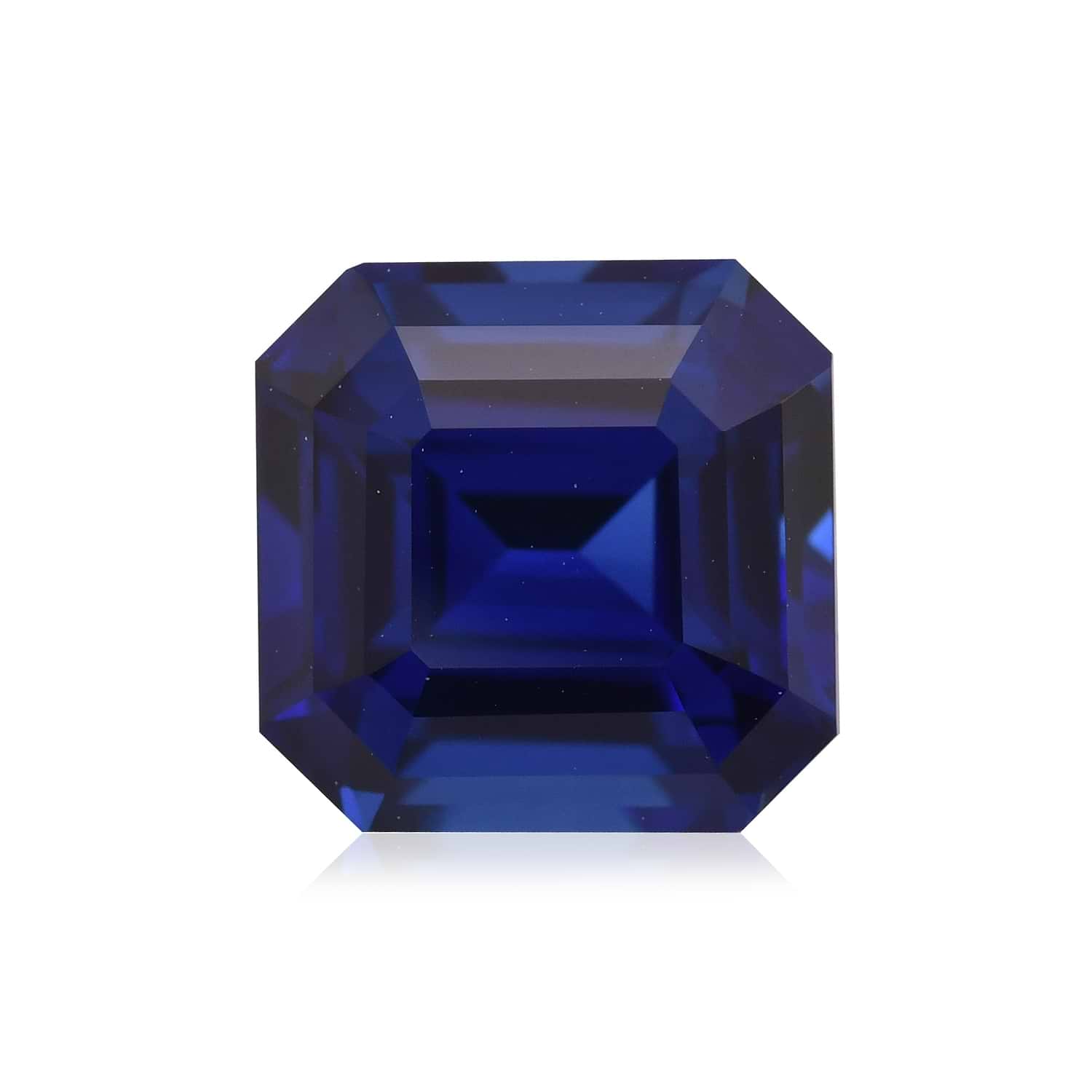 4.08 Carat Blue SRI LANKAN Sq. Emerald Sapphire CD
