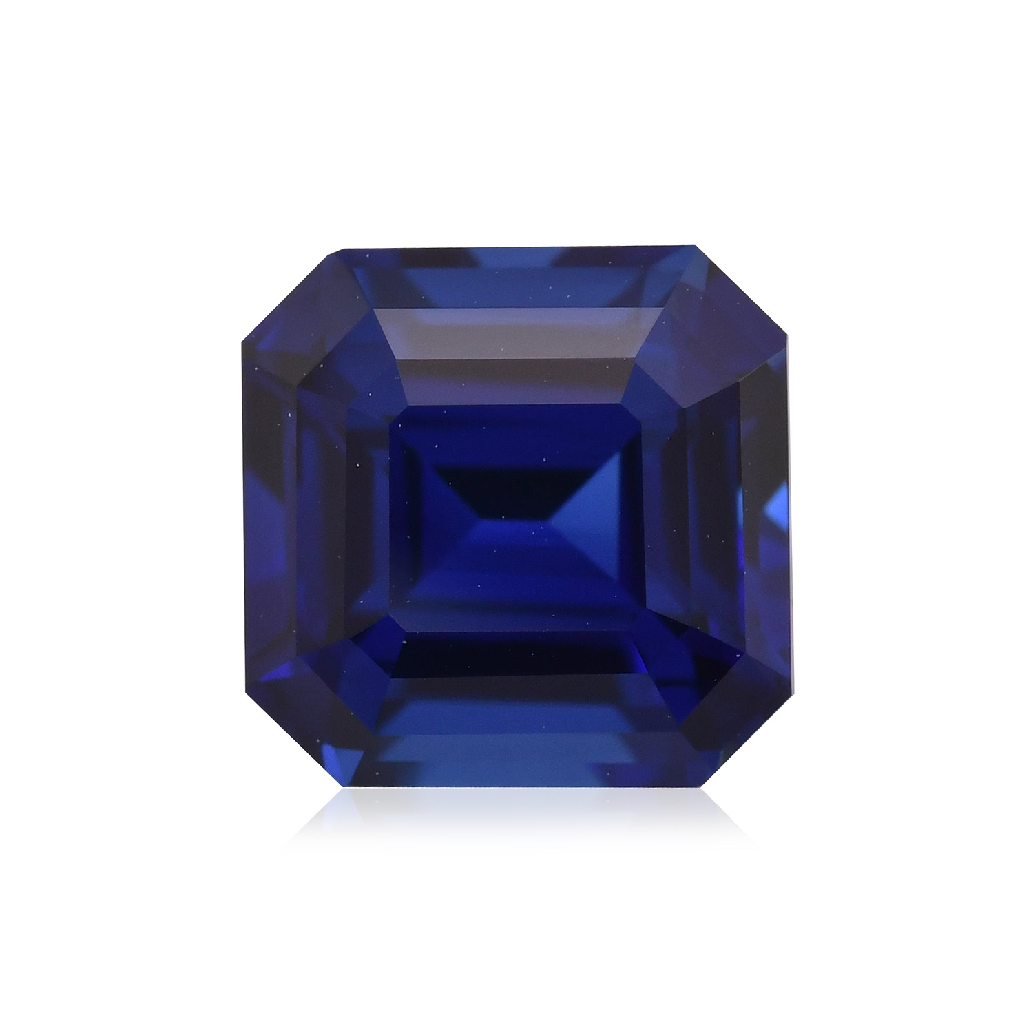 4.08 Carat Blue SRI LANKAN Sq. Emerald Sapphire CD
