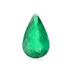 3.45 Carat Green COLOMBIAN Pear Emerald CD