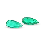 4.93 Carat Green COLOMBIAN Pear Emerald CD