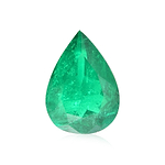 5.96 Carat Green COLOMBIAN Pear Emerald CD