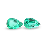 7.60 Carat Green COLOMBIAN Pear Emerald CD