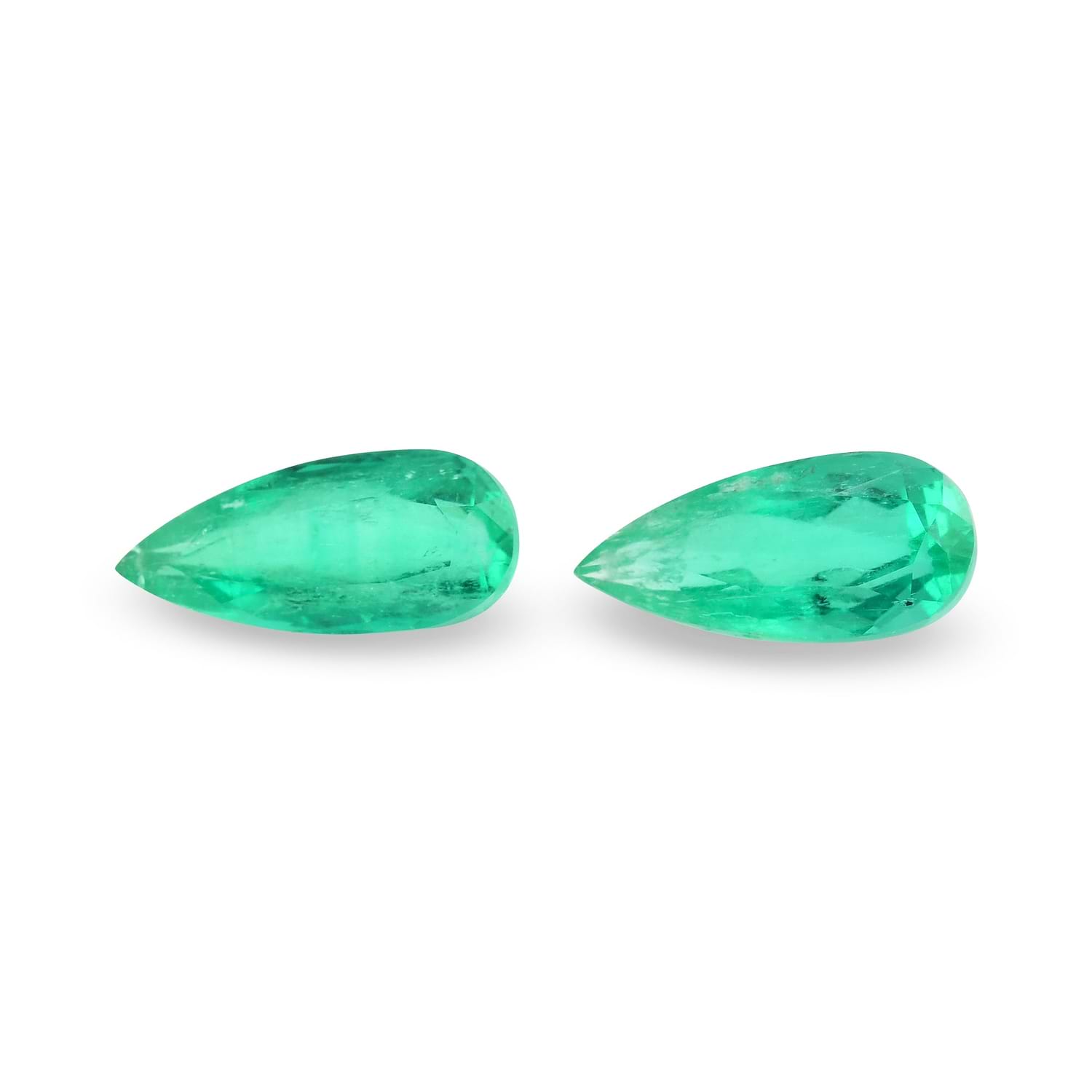 11.90 Carat Green COLOMBIAN Pear Emerald CD
