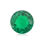 3.59 Carat Green COLOMBIAN Round Emerald GUBELIN