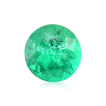 3.67 Carat Green COLOMBIAN Round Emerald CD
