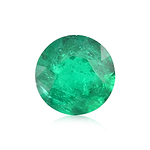 5.57 Carat Green COLOMBIAN Round Emerald CD
