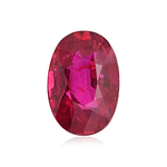 3.30 Carat Red  Oval Ruby GIA