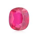 2.98 Carat Red MOZAMBICAN Cushion Ruby GRS