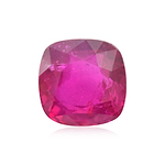 2.76 Carat Red BURMESE Cushion Ruby GRS