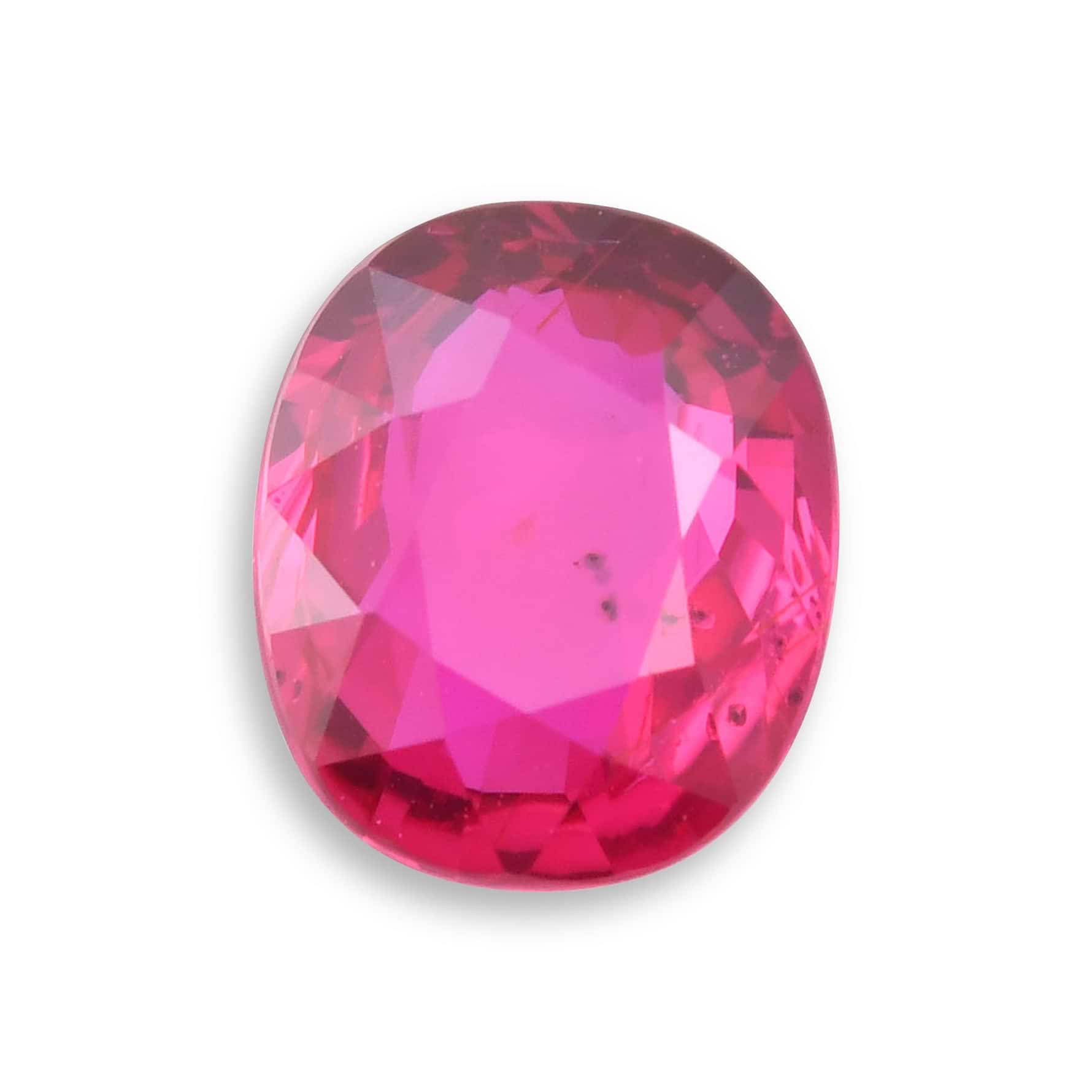 2.02 Carat Red MOZAMBICAN Oval Ruby GRS