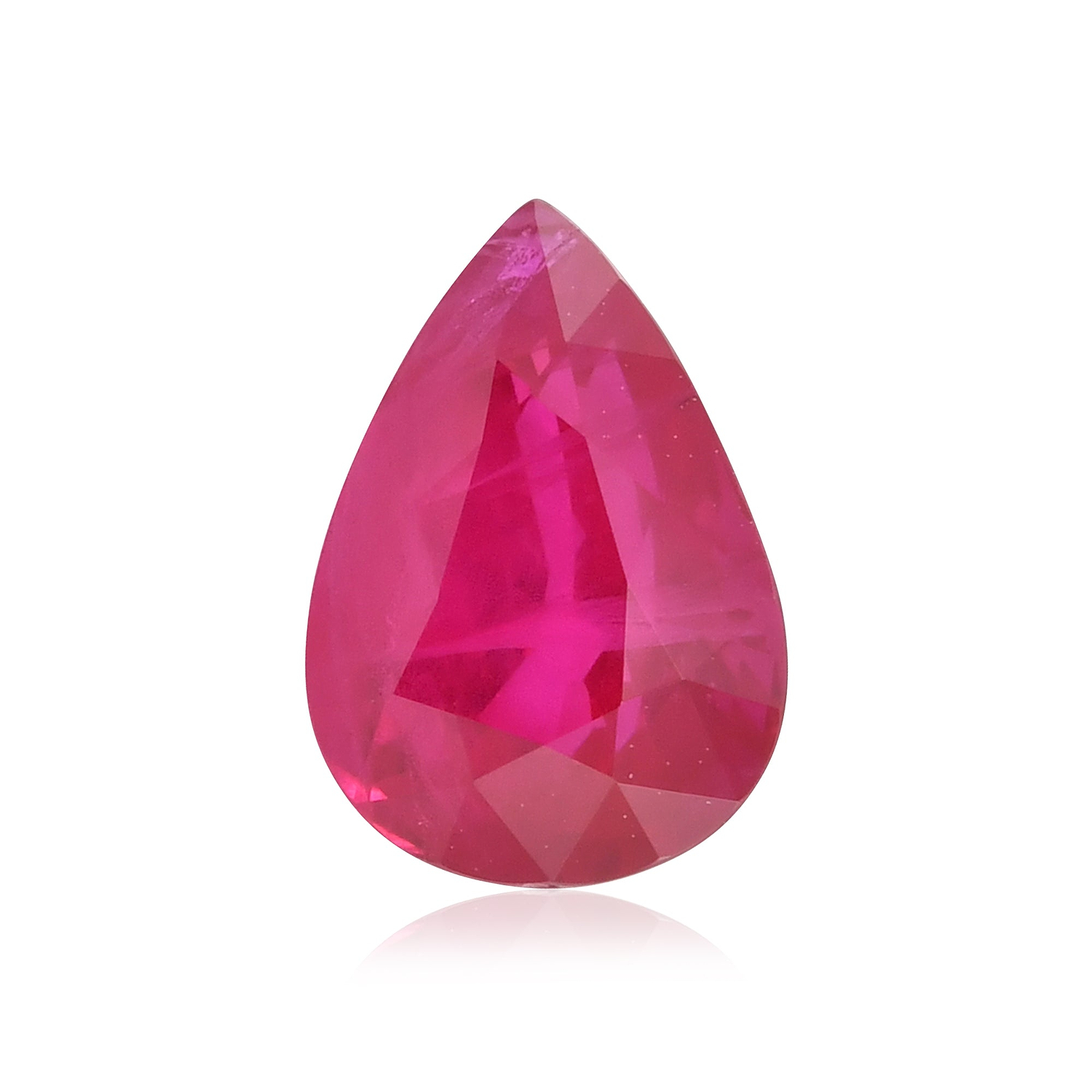 2.07 Carat Red BURMESE Pear Ruby CD