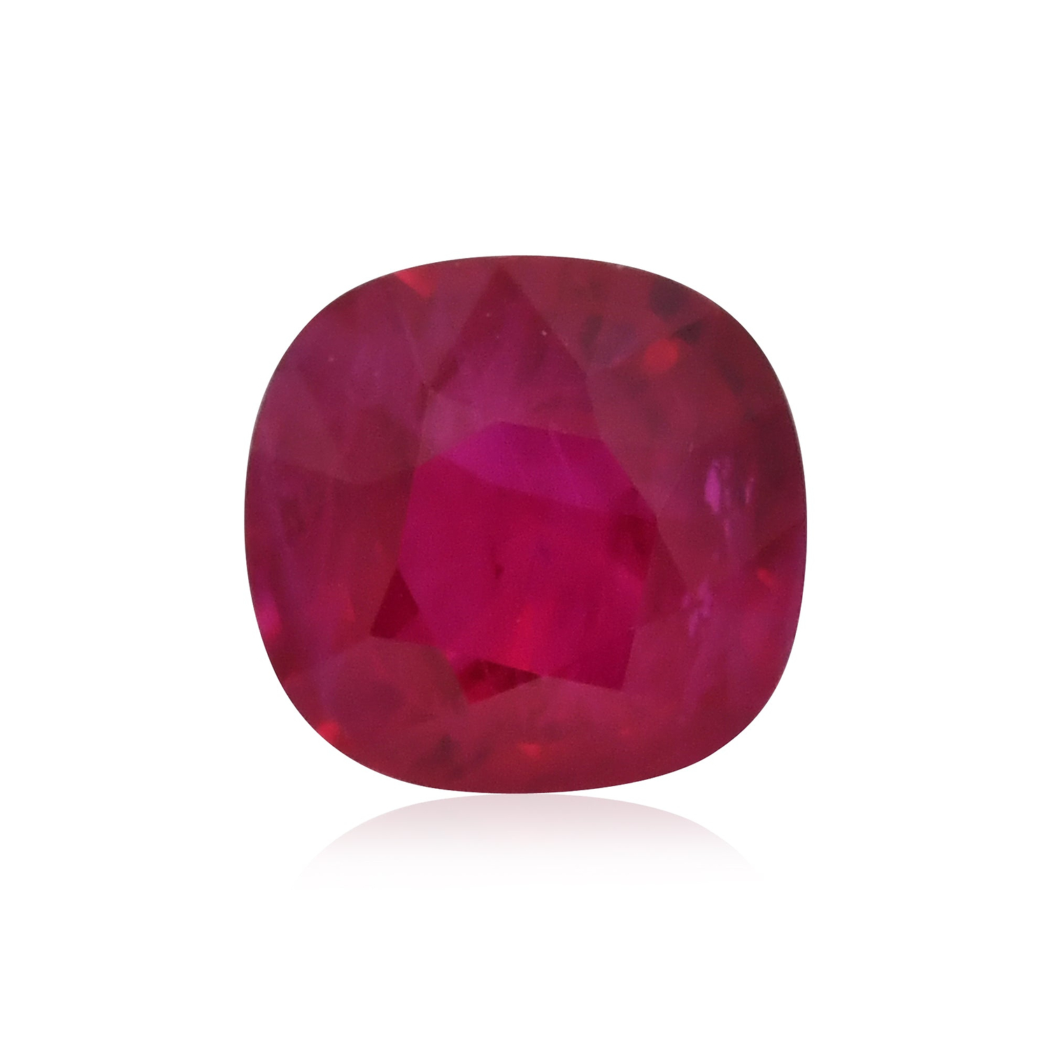 2.17 Carat Red BURMESE Cushion Ruby CD