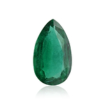 7.73 Carat Green ZAMBIAN Pear Emerald CD