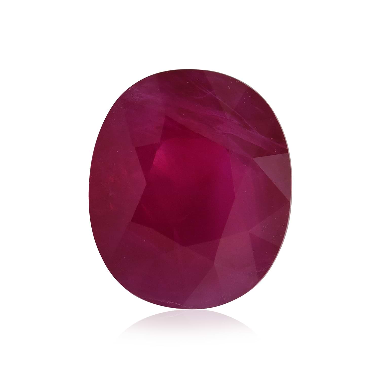 5.04 Carat Red BURMESE Oval Ruby GRS