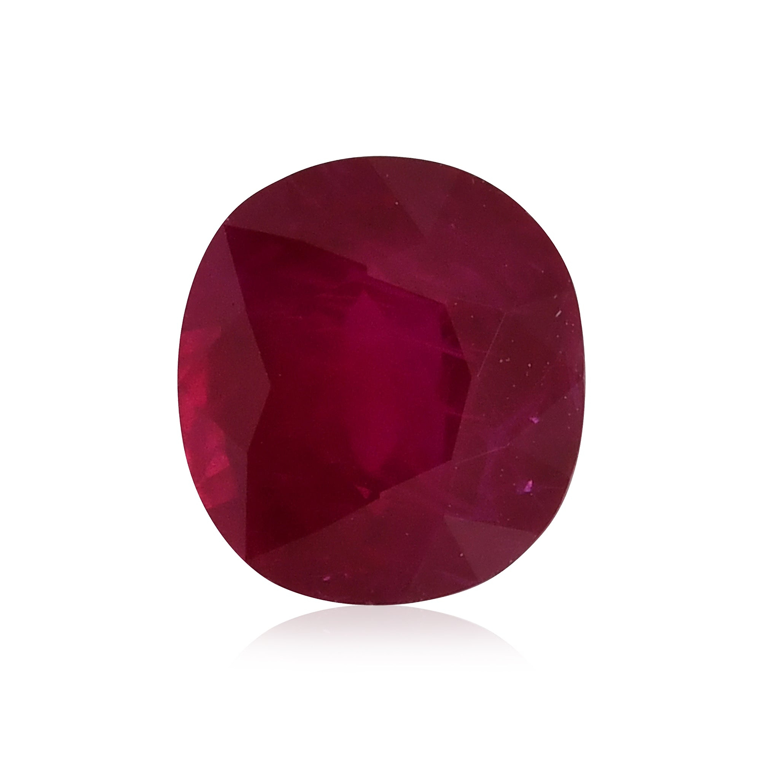 3.39 Carat Red BURMESE Cushion Ruby GRS