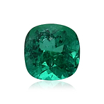 3.44 Carat Green COLOMBIAN Cushion Emerald CD
