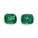 5.87 Carat Green COLOMBIAN Cushion Emerald CD