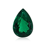 5.81 Carat Green COLOMBIAN Pear Emerald GUBELIN