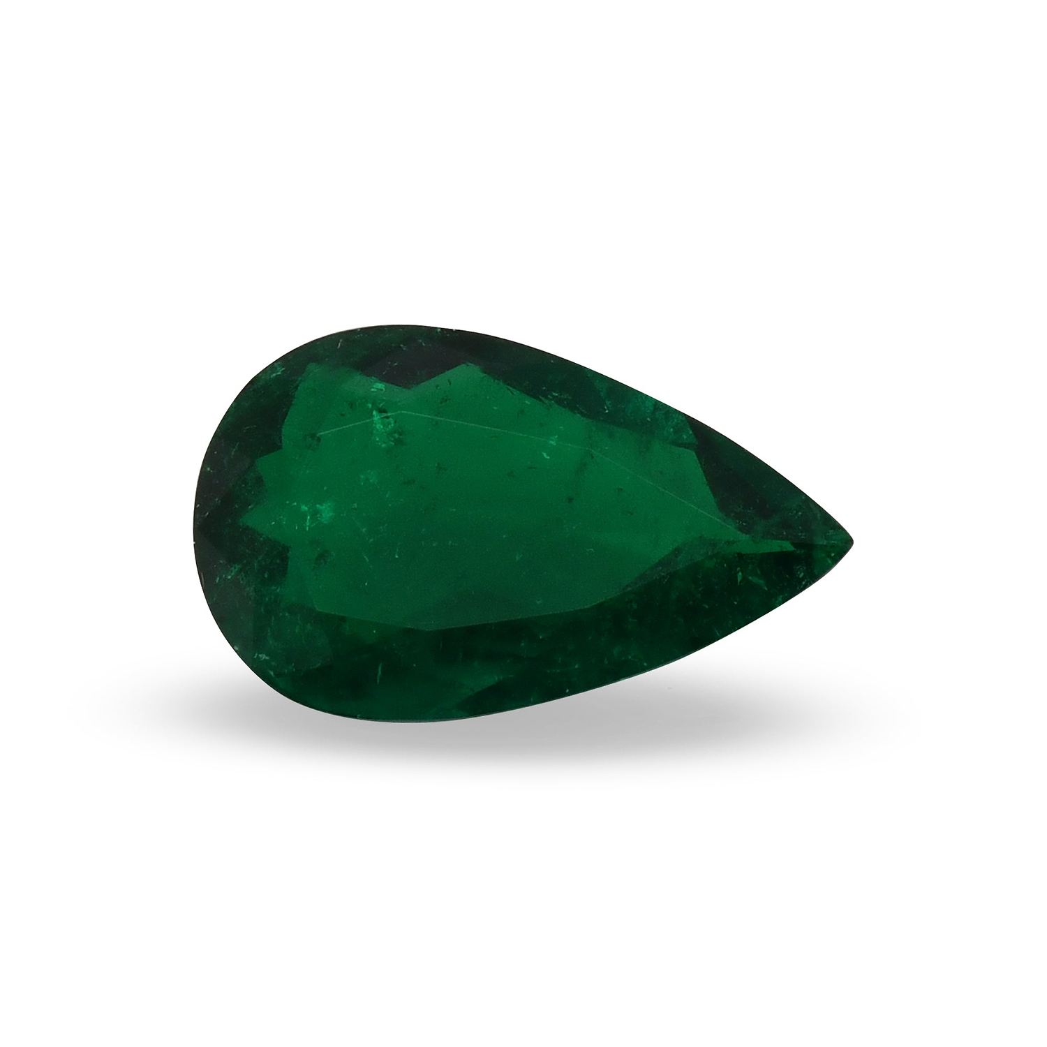 20.06 Carat Green COLOMBIAN Pear Emerald GUBELIN